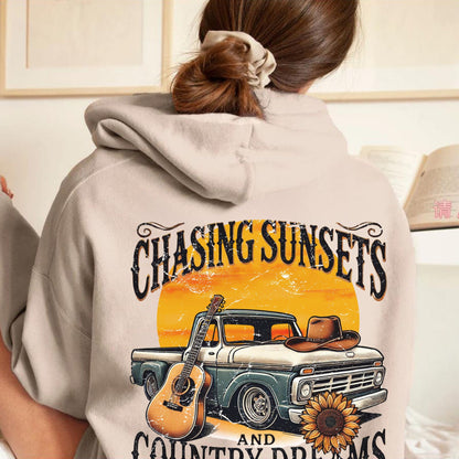 Chasing Sunsets Hoodie - Rustic Country Dreamwear