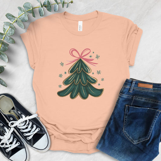 Christmas Tree Bow T-Shirt