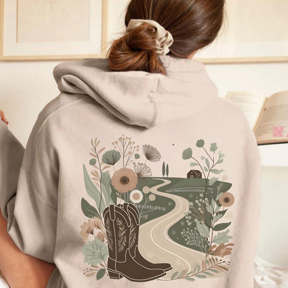 Country Roads Graphic Hoodie– Women's Boho Country Vibes