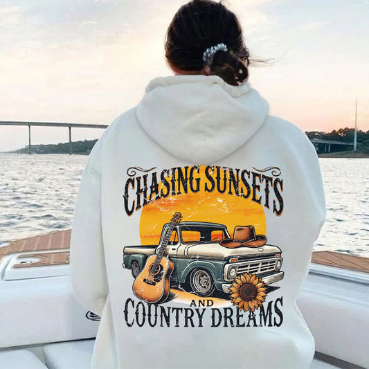 Chasing Sunsets Hoodie - Rustic Country Dreamwear