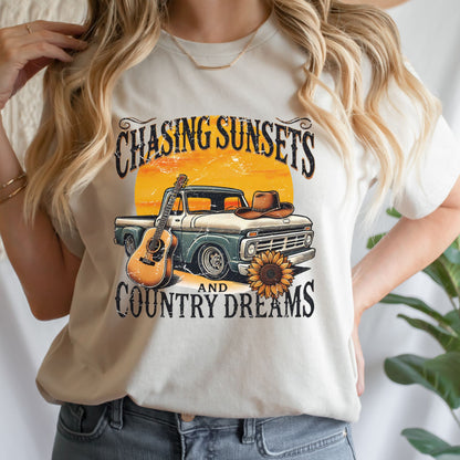 Chasing Sunsets T-Shirt - Rustic Country Dreamwear