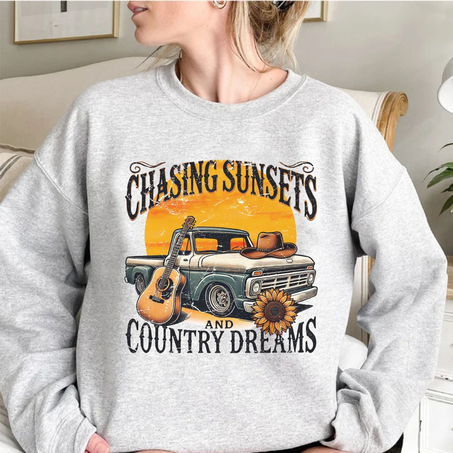 Chasing Sunsets Sweatshirt - Rustic Country Dreamwear