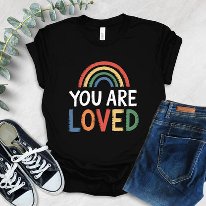 You Are Loved Rainbow T-Shirt