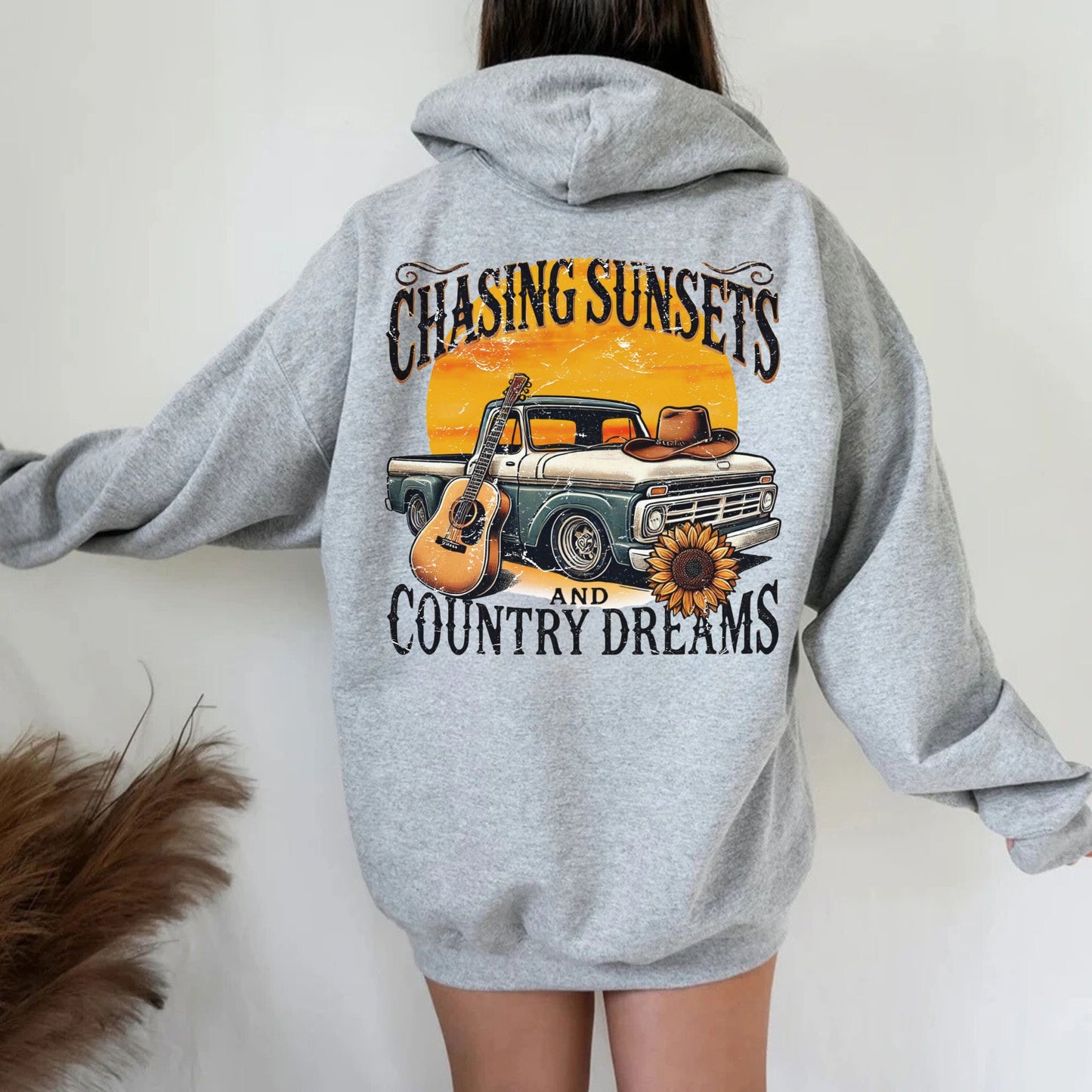 Chasing Sunsets Hoodie - Rustic Country Dreamwear