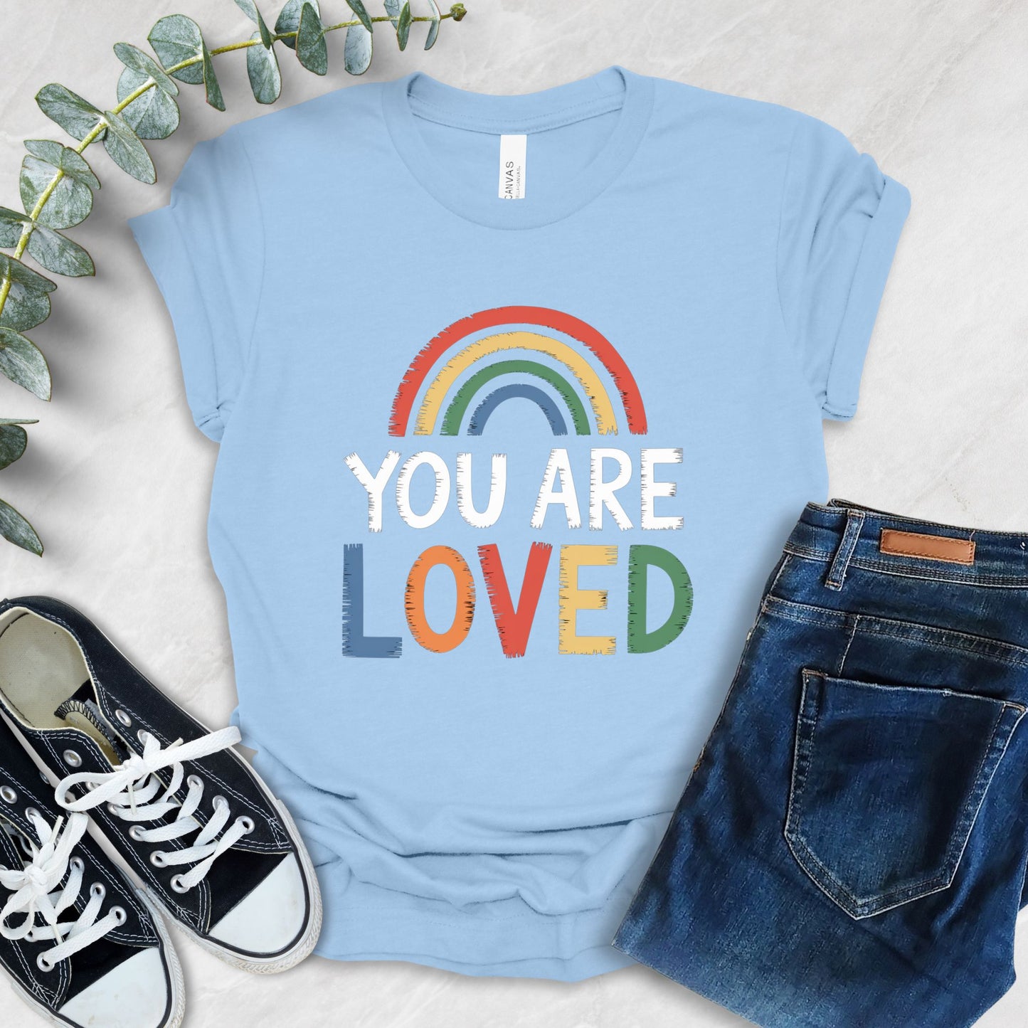 You Are Loved Rainbow T-Shirt