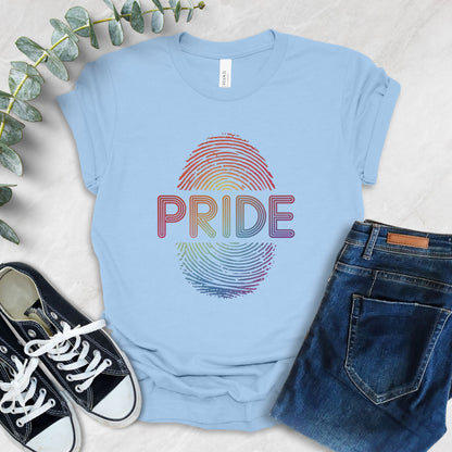 Rainbow Pride Fingerprint T-Shirt