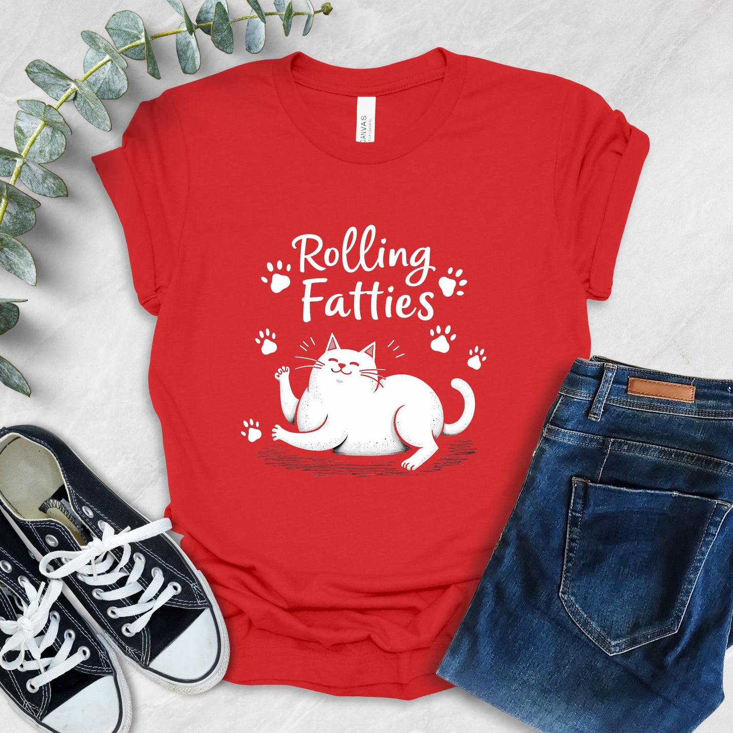 Rolling Fatties Cat T-Shirt