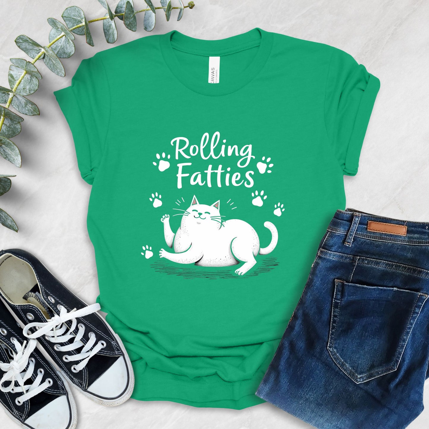 Rolling Fatties Cat T-Shirt